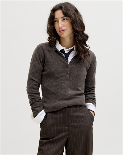 JJXX - JXWren Wool Blend Polo - Bracken